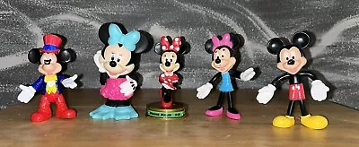 Mickey And Minnie Mouse 4 - 5  Figures/Cake Toppers Lot Of 6 • $6.99