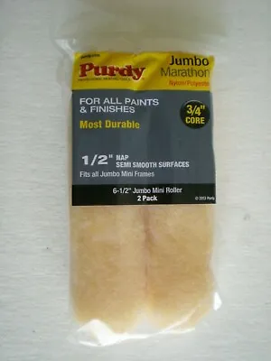 Purdy Marathon 6-1/2”  Jumbo Mini Roller 1/2  Nap ( Pack Of 2 )  • $9.98