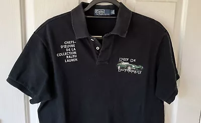 Polo Ralph Lauren Polo Shirt Mens L Car L’Art De L’automobile Paris Exhibit RARE • $59.99