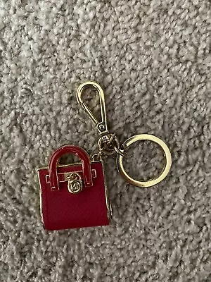 Michael Kors Keychain Charm Red Gold Purse • $39.50