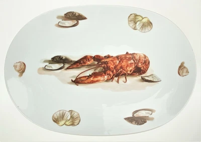 $78.21 • Buy Kuba Porzellan Oval Seafood Lobster Crawfish Porcelain Platter Plate Bavaria Ger