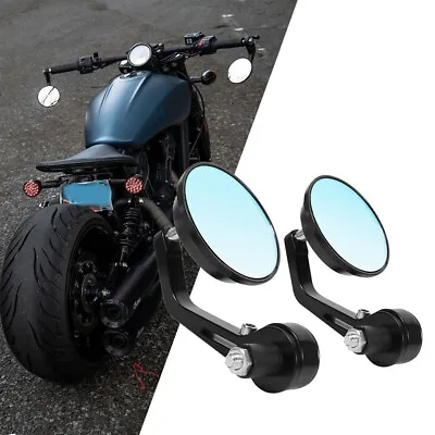 7/8  Motorcycle Bar End Rearview Side Mirror For Indian Scout Bobber Criuser A+ • $25.39
