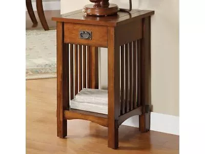 Valencia Mission Style Oak Telephone Stand Accent Table • $129