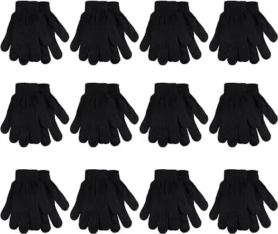Gelante Adult Winter Gloves Knitted Magic Gloves Wholesale Lot 12 Pairs Bulk-New • $15