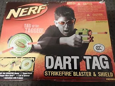 Nerf Strikefire Dart Blaster Set Dart Tag Glasses Target Shield N-Strike Toy Gun • $88.95