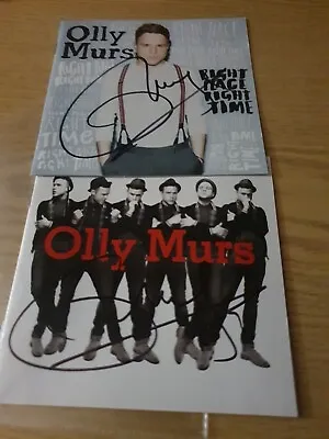OLLY MURS RIGHT PLACE RIGHT TIME HAND SIGNED CD AUTOGRAPH AUTOGRAPHED X2 • £14.99