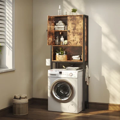 $95.99 • Buy Over The Toilet Bathroom Storage Cabinet Shelf  Wood Closet Organizer Furniture