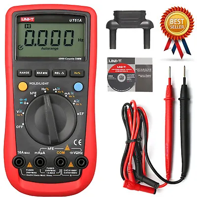 UNI-T UT61A/UT61B/UT61C/UT61D/UT61E Auto Range Digital Multimeter ✦KD • $64.38