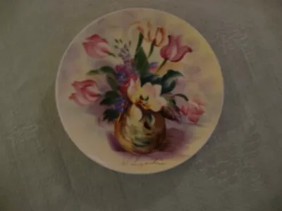 Vintage Hand-Painted K. Hayaski 6 1/2  Plate Floral Tulips Signed Japan VGC! • $16.95