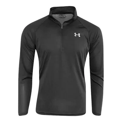 New With Tags Mens Under Armour 1/2 Zip Tech Muscle Pullover Long Sleeve Shirt • $21.99