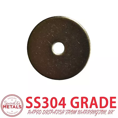 M4 (4mm) X 25mm | A2-70 Stainless Steel Penny Repair Mudguard Washers • £9.89