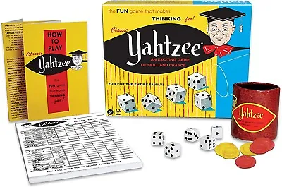 Yahtzee Classic Dice Game - Family Game Night Kids 8+ & Adults • $15.90