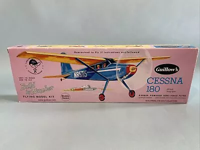 Guillow's Cessna 180 Balsa Wood Flying Model Airplane Kit Vintage Plane GUI-601 • $27.99