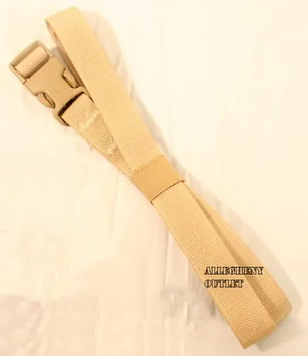 LOT Of 6 - Molle QUICK RELEASE Cargo LASHING STRAPS 1  X 68  Tan ADJUSTABLE • $19.90