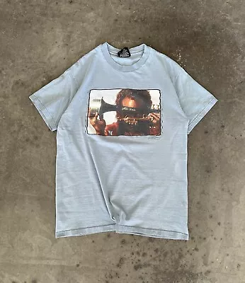 VTG Miles Davis 2001 Tee Shirt Zion Rootswear Size Medium Blue Jazz Fusion Y2K • $64.99