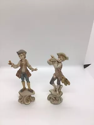 2 Vintage Miniture Depose Italy Fontanini Figurines # 279 & 275 Italian Plastic • $20