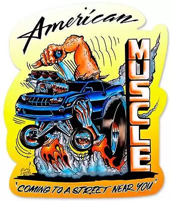 Hot Rod Race Muscle Car Metal Sign Man Cave Garage Club Shop Wall Decor MLK067 • $53