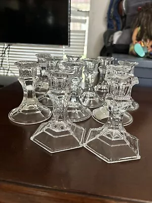 Vintage Crystal Candlesticks Tall 4 In There Are 11 In Total Single Price • $4.50