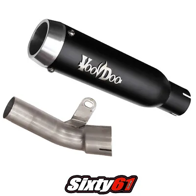 Voodoo Exhaust ZX10R 2016-2019 2020 Mini Meg Race Shorty Black Steel Kawasaki • $329.40