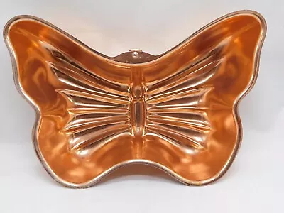 Vintage Copper Colored Jello Mold Butterfly Wall Decoration 6 Cups • $13.99