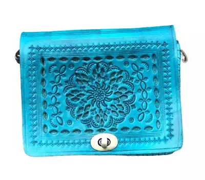 Genuine Leather Embroidered Purse • $60