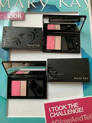 Mary Kay Perfect Palette Compact Mineral Cheek Duo Ripe Watermelon & Brush  • $34.99