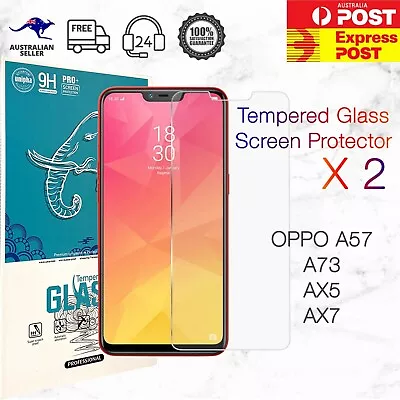 OPPO A16S A5/A9 2020 AX5 AX7 F1S Ultra-Clear Tempered Glass Screen Protector • $5.95