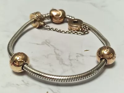 Pandora Bracelet 26.52g Rose Gold Colour W049000155863 Ba.hh 16/04 • £59.99