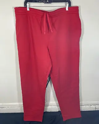 ID Ideology Men's Solid Fleece Pants Licorice Red XXL • $18.95