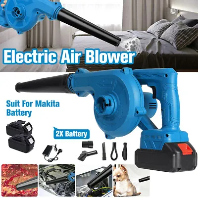 2in1 Cordless Electric Air Leaf Blower Dust Vacuum Garden Clean Battery Handheld • $30.69
