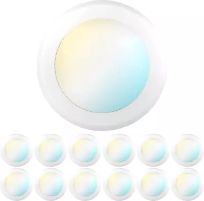 Sunco 12 Pack 5/6” LED Disk Lights Flush Mount Ceiling Light Fixture Recessed Se • £84.38