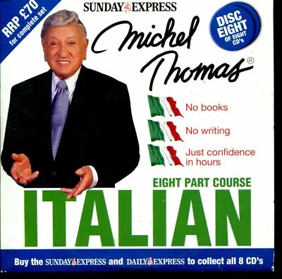 Michel Thomas - Italian - Disc 8 Of 8 / Newspaper Audio Book CD • $1.64