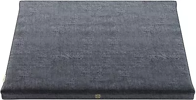 OB Mindful & Modern Velvet Zabuton Meditation Large Rectangular Mat Color Grey • $87.99