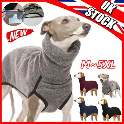 £6.99 • Buy Pet Dog Winter Causal Greyhound Whippet Lurcher Jumper Collar Neck Sweater M-5XL