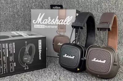 Marshall Major III BLUETOOTH Wireless Headphones Black Or Brown 2 Colors Japan • $155.88
