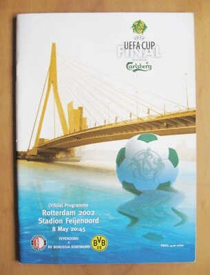 £4.99 • Buy 2002 UEFA Cup Final BORUSSIA DORTMUND V FEYENOORD *Exc Cond Football Programme*