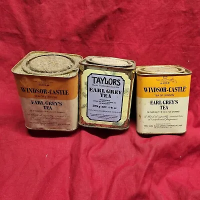 Vintage Lot Of 3 Earl Grey Tea Tins From Europe. 125g • $24.99