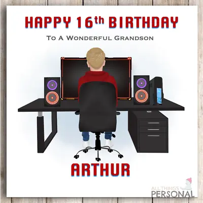 13th 14th 15th 16th Birthday Card PC Gaming Son Grandson Nephew Teenage Gamer • £2.99