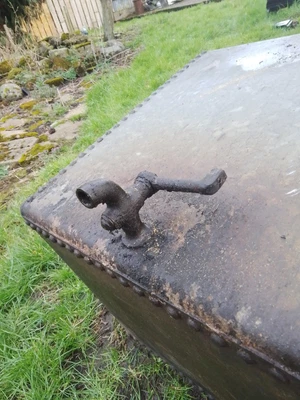 £30 • Buy Vintage Galvanised Riveted Water Tank Trough Garden Planter. Industrial Chic BN1