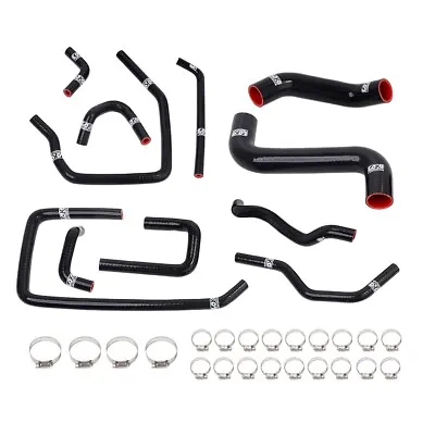 Silicone Radiator Hose Kit For Subaru Impreza WRX/STi GDA/GDB EJ207 02-06 Black • $54.99