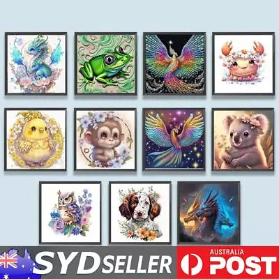 5D DIY Full Round Drill Diamond Painting Animal Kit Home Decoration Art Craft • $10.59