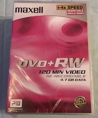 Maxell DVD+RW 4.7GB 120 Min Video Re-Recordable High Performance 5 Pack Discs • £12