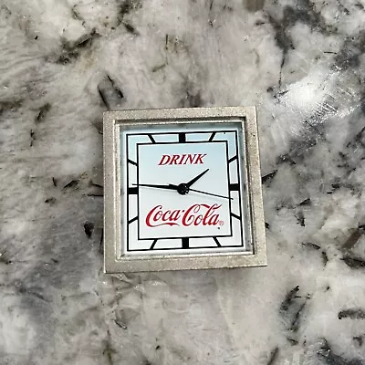 Vintage Silver Coca Cola Base Metal Bezel Watch Clock Japan Vtg 80s-90s • $5