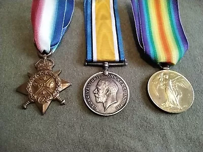 Genuine WW1 Mons Star 1914 Medal Trio Royal Engineers  • £110
