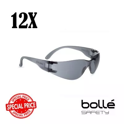 12 X Bolle Safety Glasses B-Line Smoke Lens  (Bulk Buy) • $49.95