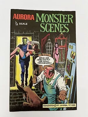 Original 1971 AURORA MONSTER SCENES MODEL KIT INSTRUCTION BOOK 636 The Pendulum • $39.99