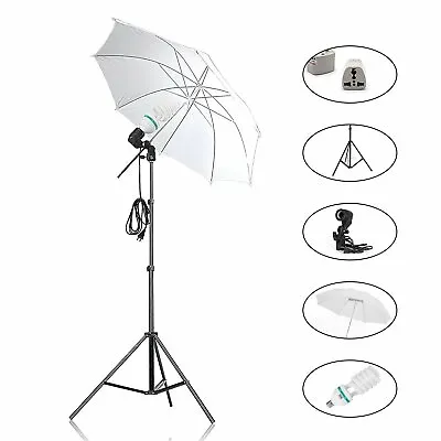 Selens Photograph Studio 33in Soft Umbrella Flash Light Reflector Lighting Kit • £41.99