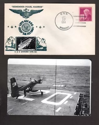 U.S.S. Mindoro (CVE-120) - Naval Ship's Cover - July 17 1951 - Gmahle Cachet • $4.99