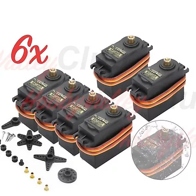 6x Waterproof MG995 Metal Gear Torque Digital Servo For RC Helicopter Car Boat • $26.95