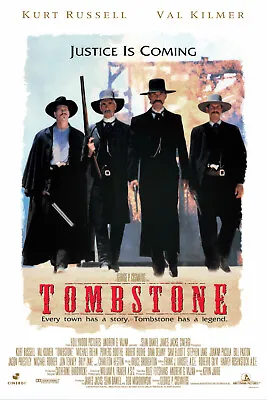 Tombstone - Movie Poster (Regular Style - White Version) (Size: 24  X 36 ) • $12.99